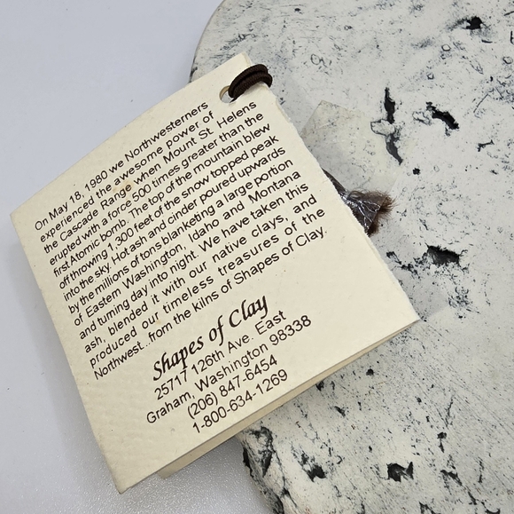 Shapes of Clay Made With Mt. St. Helens Ash Native American & Horse By Stan NWT - Picture 4 of 6